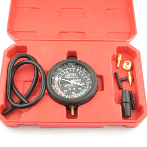 Free shipping VALVE FUEL PUMP & VACUUM GAUGE TESTER PRESSURE TEST AUTO