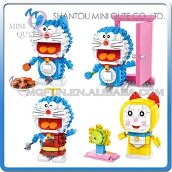 Оптовые 48 шт. мини Qute Kawaii LOZ древних Аниме Doraemon dorami мультфильм diamond Block Пластиковые Строительный блок Обучающие игрушки