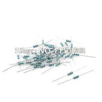 

60 Pcs Axial Lead Through Hole 1/2W 1% 180K Ohm Metal Film Resistor
