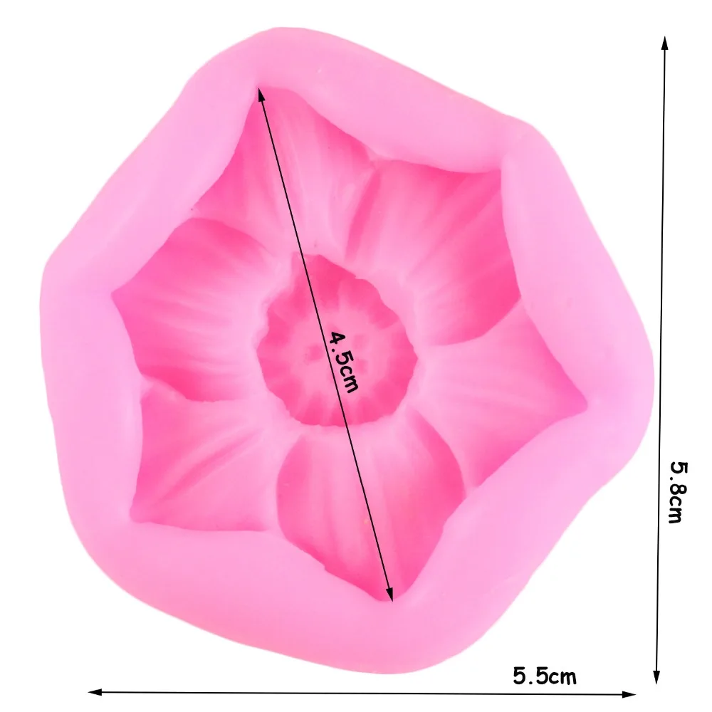 Plumeria Flower Silicone Cake Mold Cupcake Fondant Mold Cake Decorating Tools Chocolate Gumpaste Mould Resin Clay Candy Molds