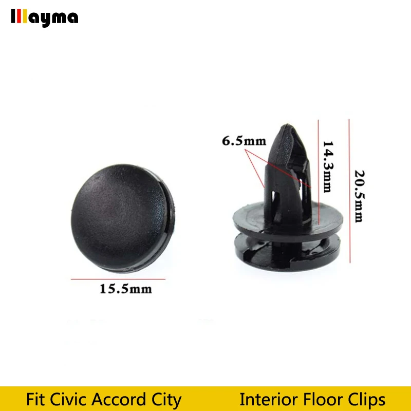 

Plastics clips Trunk lined clip for Honda Accord Civic City Fit Spirior Odyssey plastic fasteners Interior floor clips