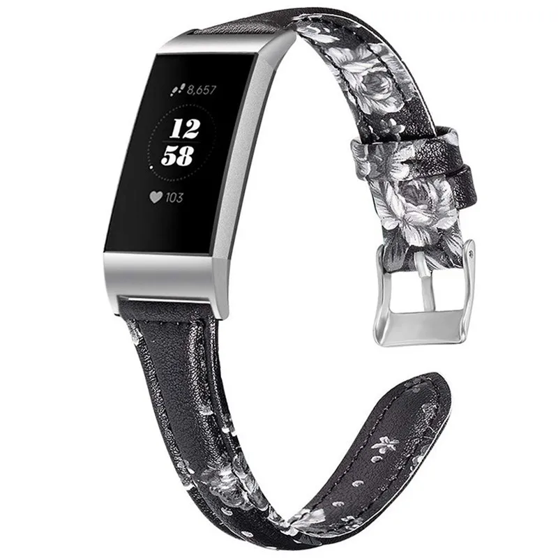 Ретро Натуральная кожа для Fitbit Charge 3 & SE Bands сменный ремешок спортивный браслет
