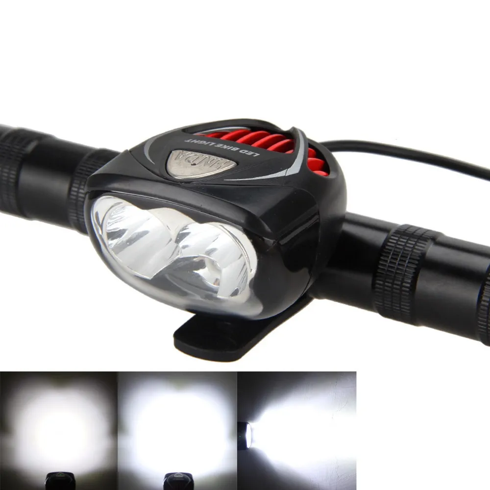 

8.4V 3-Mode Bicycle Light 2 in 1 3000 Lumen 6xCREE LED Bike Light Lamp Headlamp (Not Include battery pack )