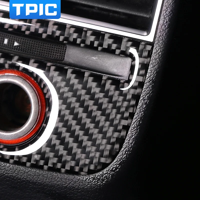 Автомобильные аксессуары для интерьера из углеродного волокна заднего сиденья прикуриватель панель автомобиля Наклейка Накладка для Audi A3 S3