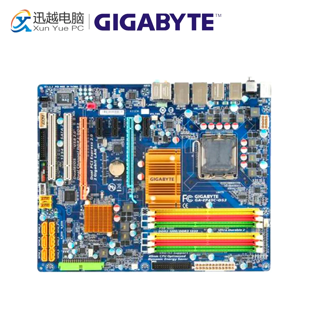 

Gigabyte GA-EP45C-DS3 Desktop Motherboard EP45C-DS3 P45 LGA 775 DDR3 16G SATA2 USB2.0 ATX