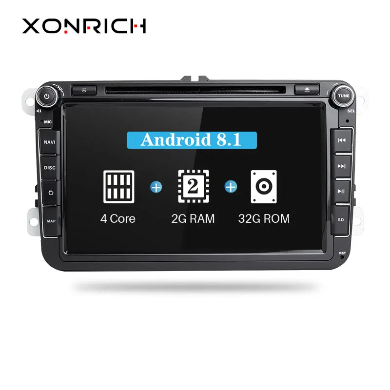 Авторадио 2Din Android 8 1 автомобильный мультимедиа для VW Passat b6 T5 Amarok volkswagen golf 56 Skoda Octavia