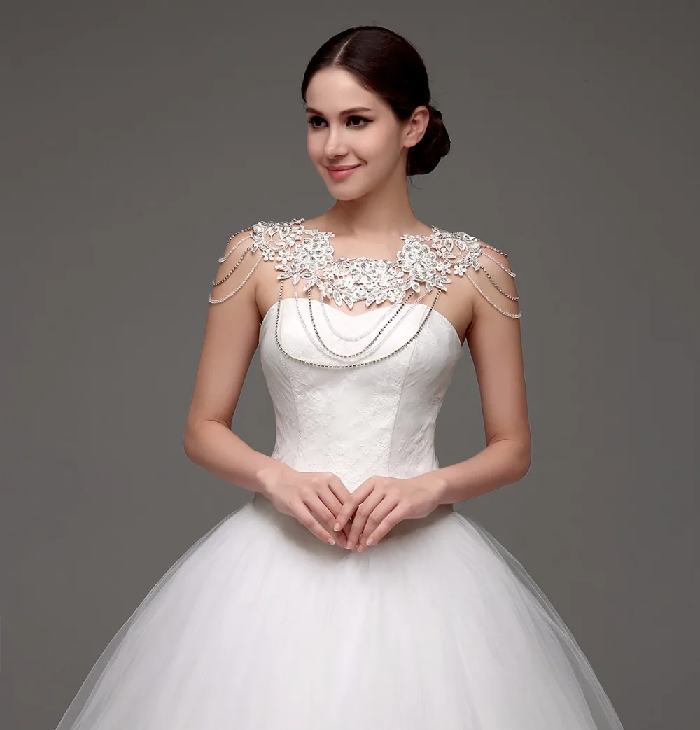 Real Photo Tulle Strapless Bridal Gowns Free Beading Appliques