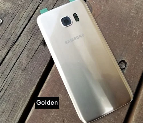 Оригинальная задняя крышка для samsung GALAXY S7 G9300 S7 edge G9350, задняя крышка для телефона, стеклянная задняя крышка - Цвет: Gold