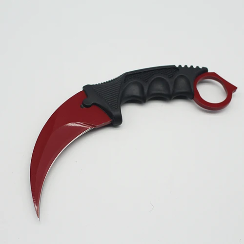 Karambit Couteau CS GO Counter Strike Couteaux de Chasse de Survie Couteau de Camping Outils Herramientas - Цвет: RED