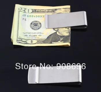 

4Pcs Stainless steel DIY Blank Money Clip Walle Money Holder Pocket Bill Cash Credit Holder Case- Free Shipping