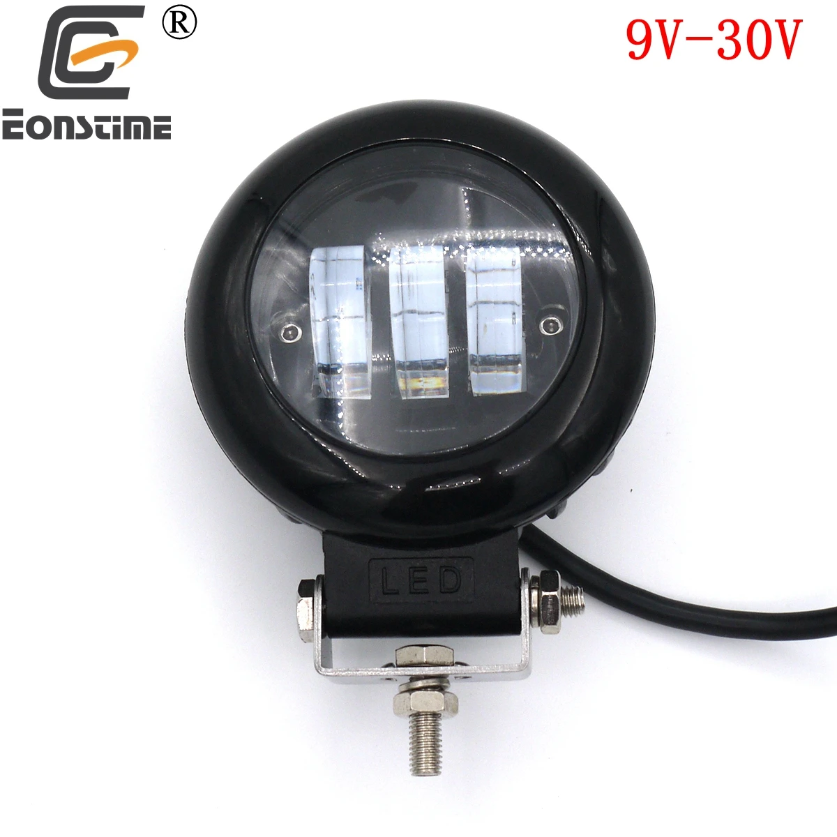 Eonstime 1шт 27W 12V/24V 9LED Круглый светоотражатель туманостойкий отражается на дороге ATV
