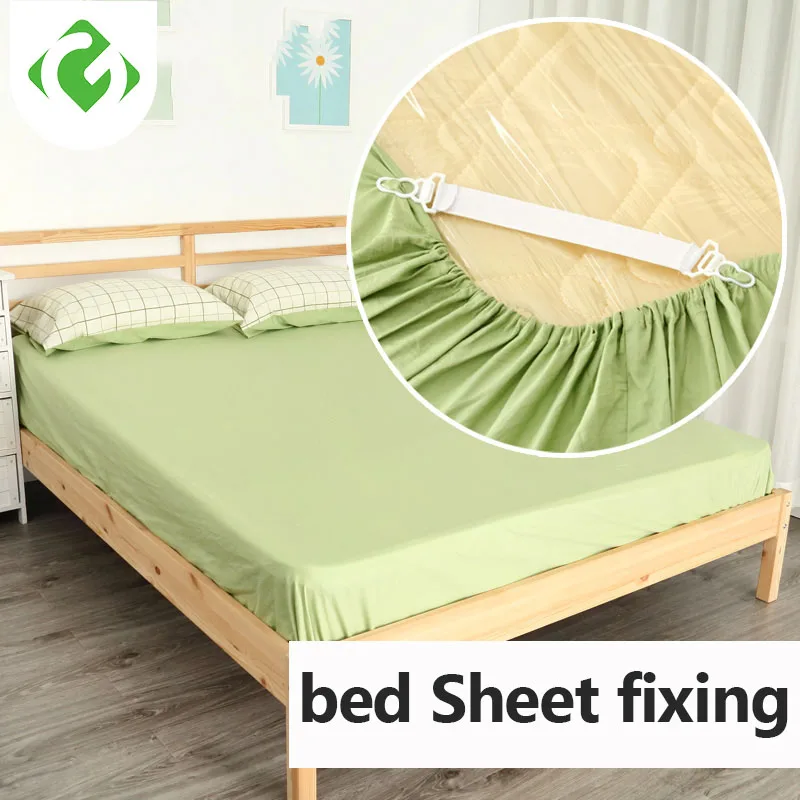 

GUANYAO White Bed Sheet Mattress Cover Blankets Grippers Clip Holder Fasteners Elastic Set Fixing Slip-Resistant Belt Elastic
