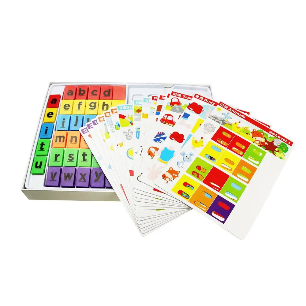 English Spelling Learning Box Matching Letter Kids Educational Learning