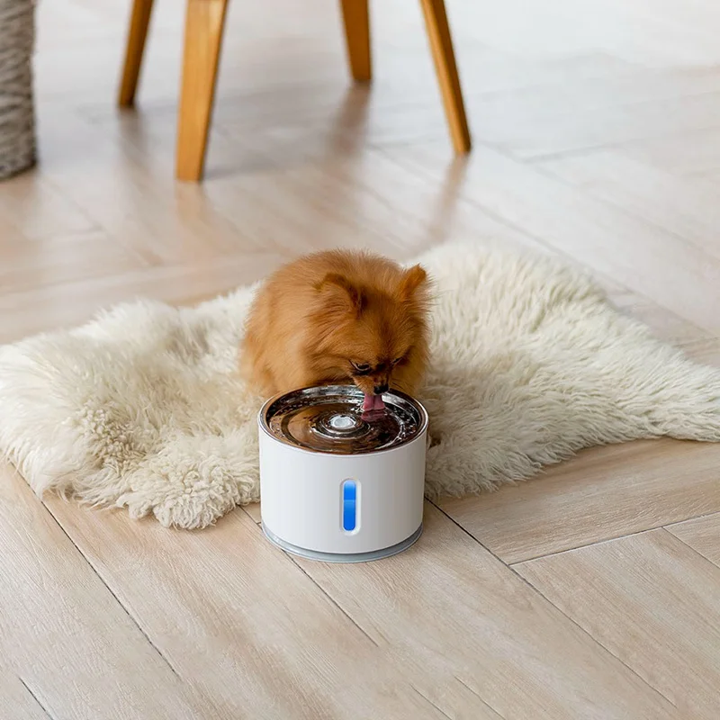 

Hot 2.4L Automatic Cat Water Fountain LED Electric Mute Water Feeder USB Dog Pet Drinker Bowl Pet Drinking Dispenser For Cat Dog