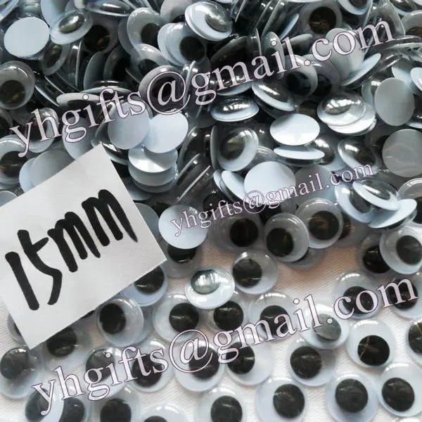 

2000PCS/LOT,1.5cm wiggle eyeball,Plastic black eyes,Handmade crafts,Craft material wholesale.Kindergarten supplies.Wholesale.