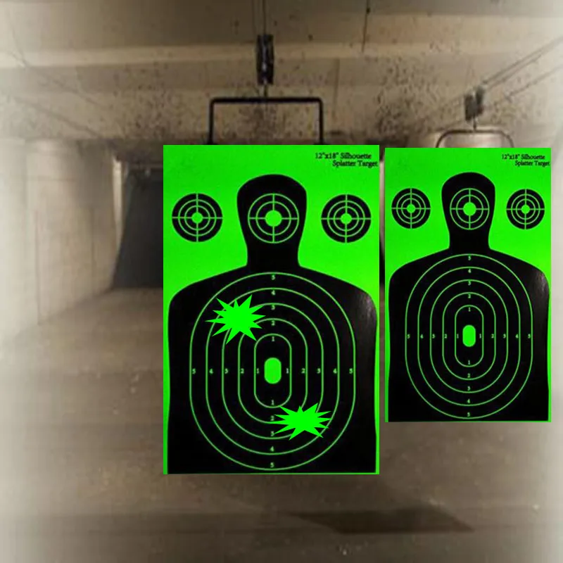 10pack Shooting Targets 12*18 inch Silhouette Poor Splatter Reactive PaperCY 