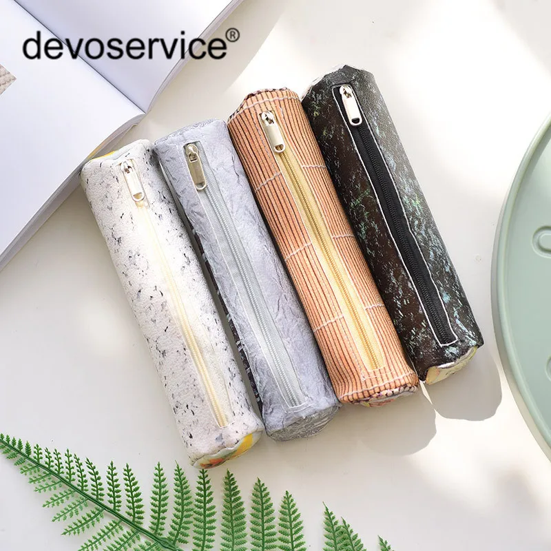 

Creative Stationery Kimbap Pencil Bag Cute Large Pen Bags Student Cosmetics PU Storage Bags For Gift School Stationery Supplies