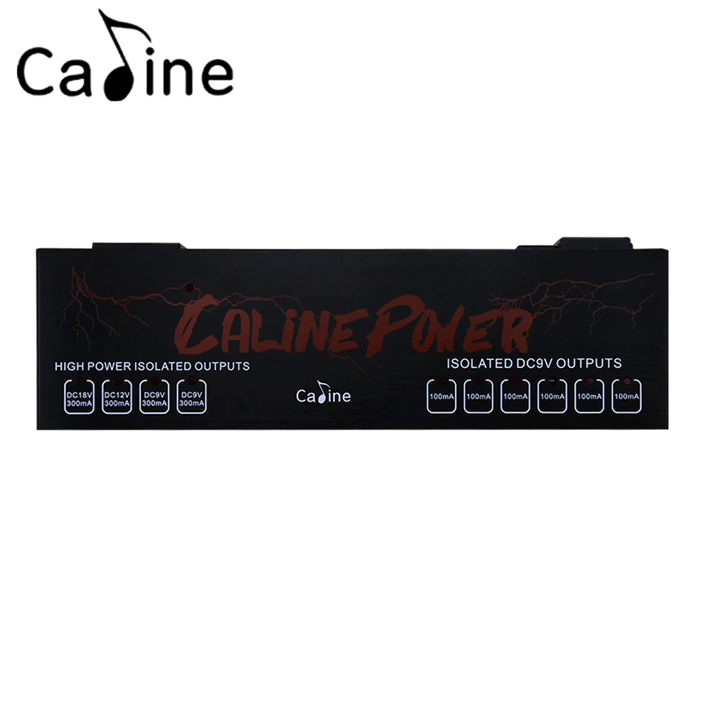 

Caline CP-08 Isolated Power Supply 10 Isolated Outlets Power Output 9V/12V/18V Effect Pedal Power
