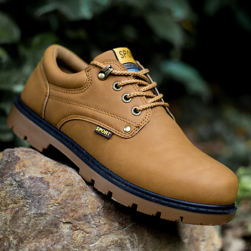 XQKZDE England desert boots outdoor tooling men's low shoes hiking shoes tooling shoes #DH1115