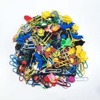 

500Pcs/lot PVC Random Hot Cartoon Bookmark Paper Clips Wholesale School Supplies Souvenir For Teacher & Kids Party Best Gifts