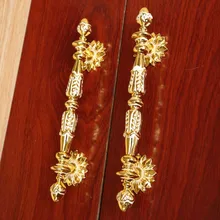 128mm luxury Kitchen Cabinet Wardrobe door Pulls White,Gold wooden door Dresser cupboard Furniture decoration Handles 5″