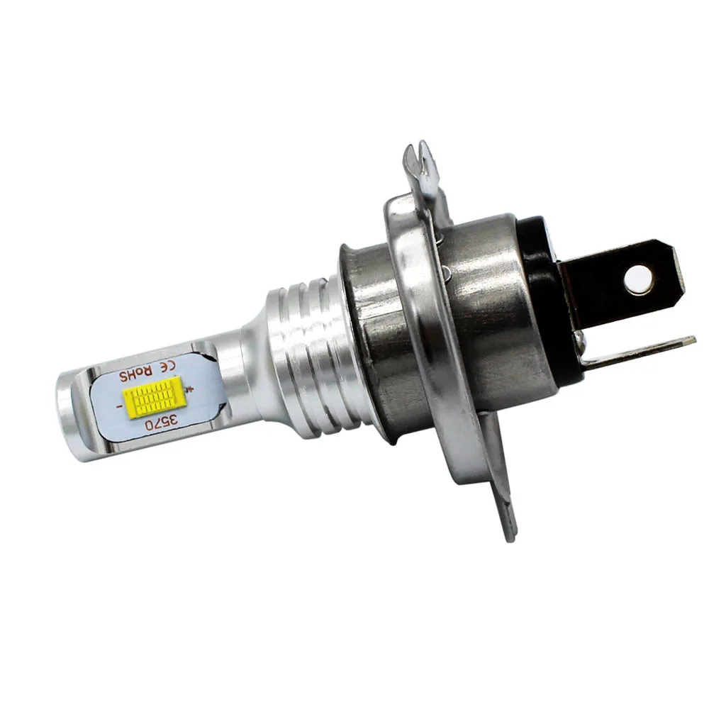 kongyide Car Light 2Pcs H4 Motorcycle LED Headlight Bulb 3570CSP Chip White 6000K / Gold 3000K Motorcycle Headlights 80W jy1