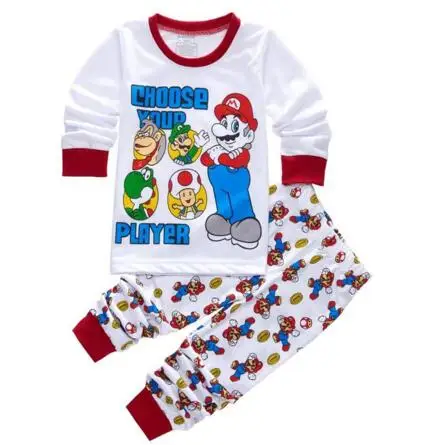 Новые детские пижамные комплекты с героями мультфильмов детская одежда для сна для мальчиков и девочек, семейные рождественские пижамы Розничная, пижамы для малышей от 2 до 7 лет - Цвет: Picture 12