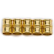 Лучшее качество Акция 5 комплектов Золото Цвет цилиндрические магнитные застежки кожаный браслет ювелирных изделий 20x13 мм(W03362