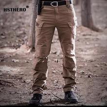 Мужская тактическая одежда из хлопка, мужские длинные брюки-карго IX9, военные армейские брюки с несколькими карманами, хлопковые мужские брюки XXXL