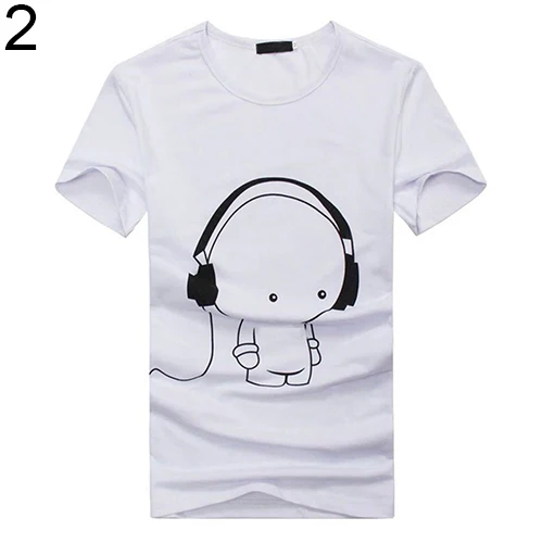 2017 New Arrival Men Summer Fashion Short Sleeve Cartoon Print T Shirt ...