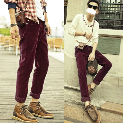 Summer trousers for men 2015 men's corduroy casual pants