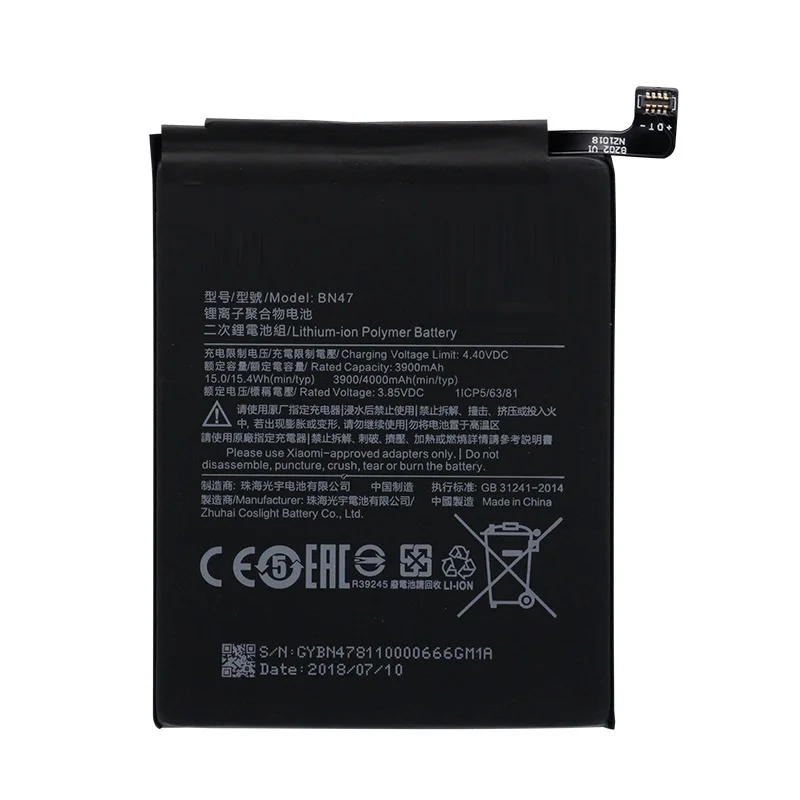 Xiao-Mi-Original-Phone-Battery-BN47-for-Xiaomi-Redmi-6-6-Pro-3900mAh-High-Capacity-High