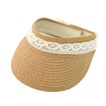 

New Fashion Vintage Lovely Summer Straw Cap Hat Anti-UV Outdoor Topless Beach Children Visor Kids Summer Sunhat