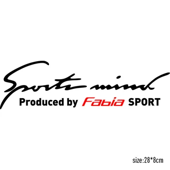 

2 Pieces Customization Sports Mind Stickers On Car Lamp Eyebrow Car-Styling For Skoda Fabia car accessories