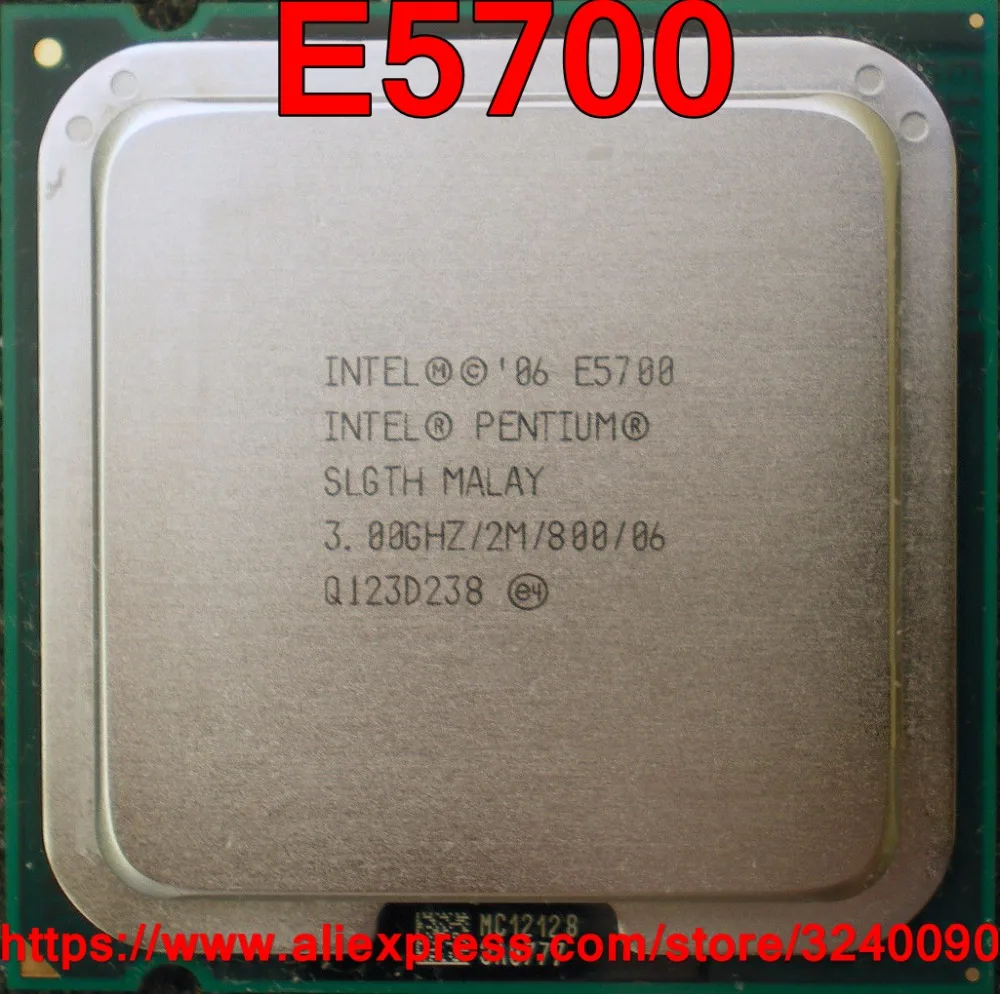 Intel Original Процессор PENTIUM E5700 Processor 3,00 ГГц/2 м/800 мГц Dual-Core Socket 775 speedy доставлять