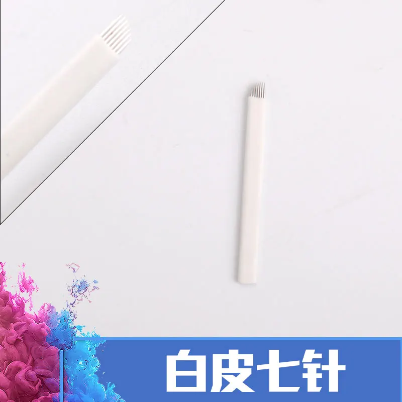 100pcs/lots High Quality White 7/9/11/12/14 Needles Permanent Makeup Blades Manual Eyebrow Tattoo Needles Blade 100pcs/lots High Quality White 7/9/11/12/14 Needles Permanent Makeup Blades Manual Eyebrow Tattoo Needles Blade