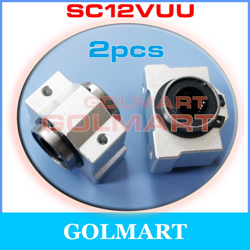 Линейный подшипник SC12VUU SCV12UU SC12V корпус подшипника с LM12UU Linearlager 12 мм 2 шт. |