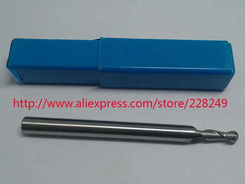 

1 pc high quality 2 Flutes R1.5*D6*9*75 HSS Ball nose End Mills Spiral Bit Milling Tools CNC Router bits