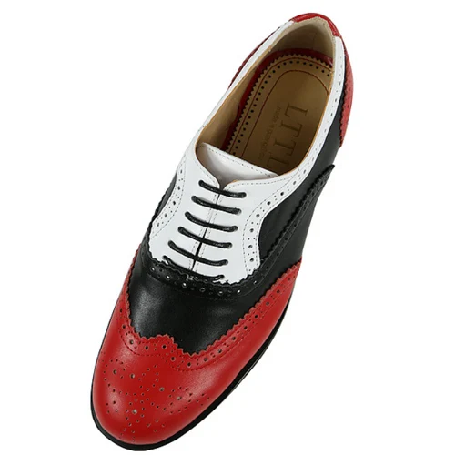 Us 75 75 35 Off Red Bottom Oxford For Men Size 40 46 Classic Fashion Low Top Round Toe Lace Up Men Dress Shoes Red Leather Wedding Shoes In Men S