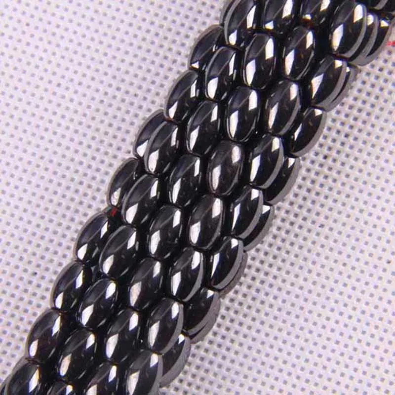 8x5MM Black Hematite Healing Loose Beads 16 Inch Jewelry
