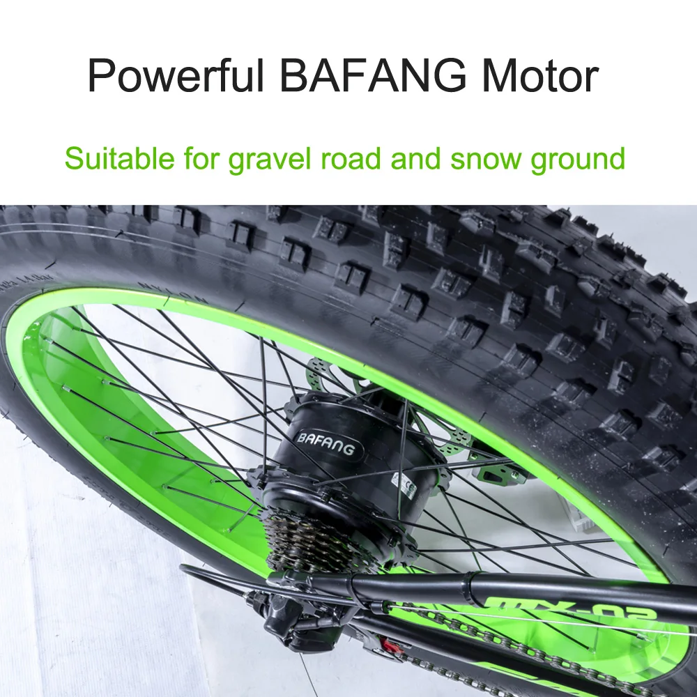 Excellent High Quality 500W Electric Bike, 26*4.0 Fat Tire, 21 Speed Snow Bike, Hydraulic Disc Brake, 5 Level Pedal Assist 2