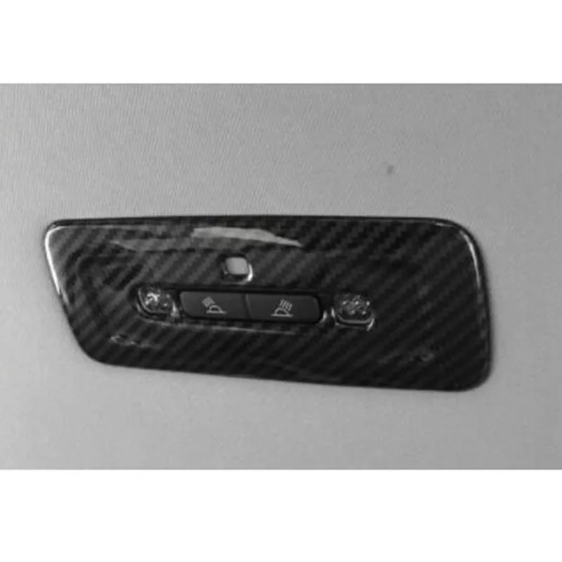 

For Toyota Camry 2018 ABS Carbon fibre Car rear reading Lampshade light cover Trim Car-styling accessories 1pcs