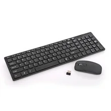 Горячая Распродажа clavier souris san игровая компьютерная клавиатура мышь комбинированная беспроводная 2,4G Ультра тонкая Бесшумная Клавиатура Набор мышей для ПК ноутбука рабочего стола