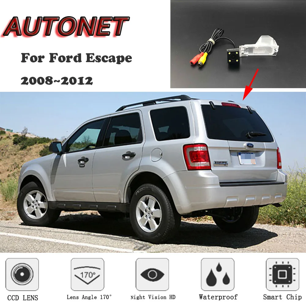 Камера заднего вида AUTONET HD с ночным видением для Ford ESCAP 2008 ~ 2012 CCD/номерной знак или