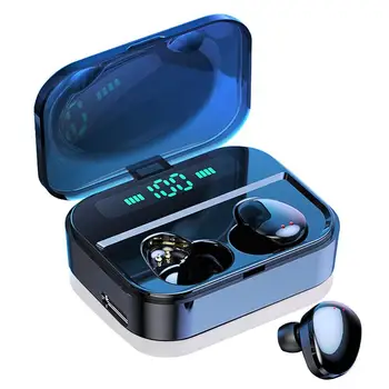 

Portable Bluetooth Earphones TWS Wireless BT5.0 IPX7 Waterproof Earbuds 30M Transmission Distance True Wireless Stereo Headset