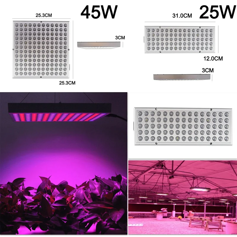 Светодиодный светильник для выращивания 45 Вт 80 Вт AC110V 220 В DC 5 в USB с регулируемой яркостью, полный спектр для выращивания в помещении, для теплицы, для выращивания растений, светодиодный светильник