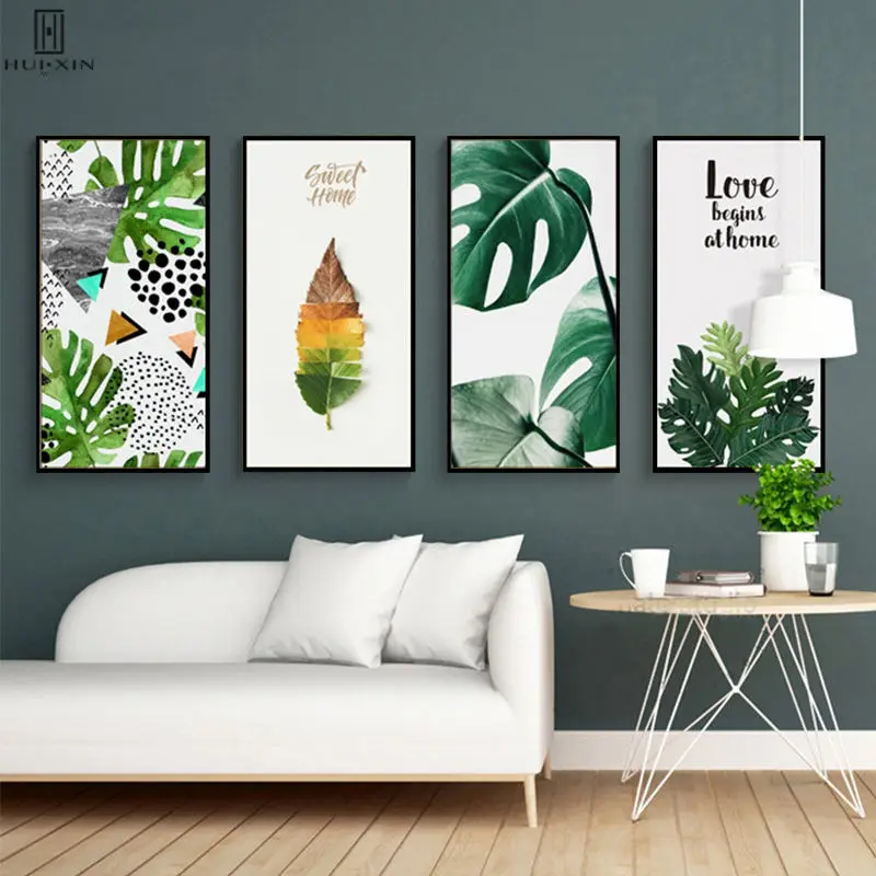 

Modern Tropical Plants Big Green Plants Great Vitality Unframed HD Pattern Ins Style Decirative Painting For Home Decoration