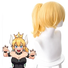 Супер Марио косплей принцесса куппа парик Koopa Hime косплей парик Хэллоуин Карнавальные парики