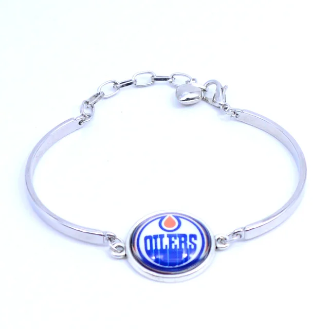 Sport Bracelet NHL Edmonton Oilers Charms Bracelet&Bangle for Women Men
