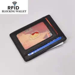 Кожаный чехол для кредитных карт Rfid блокирующий кошелек для кредитных карт винтажный органайзер для карт Анти Rfid защита карт визитница